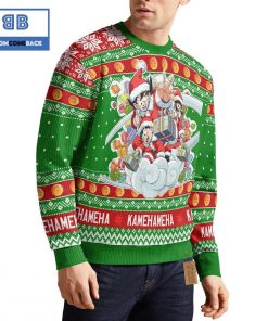 Goku Gohan And Chi Chi Dragon Ball Anime Christmas Custom Knitted 3D Sweater