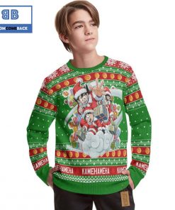 Goku Gohan And Chi Chi Dragon Ball Anime Christmas Custom Knitted 3D Sweater