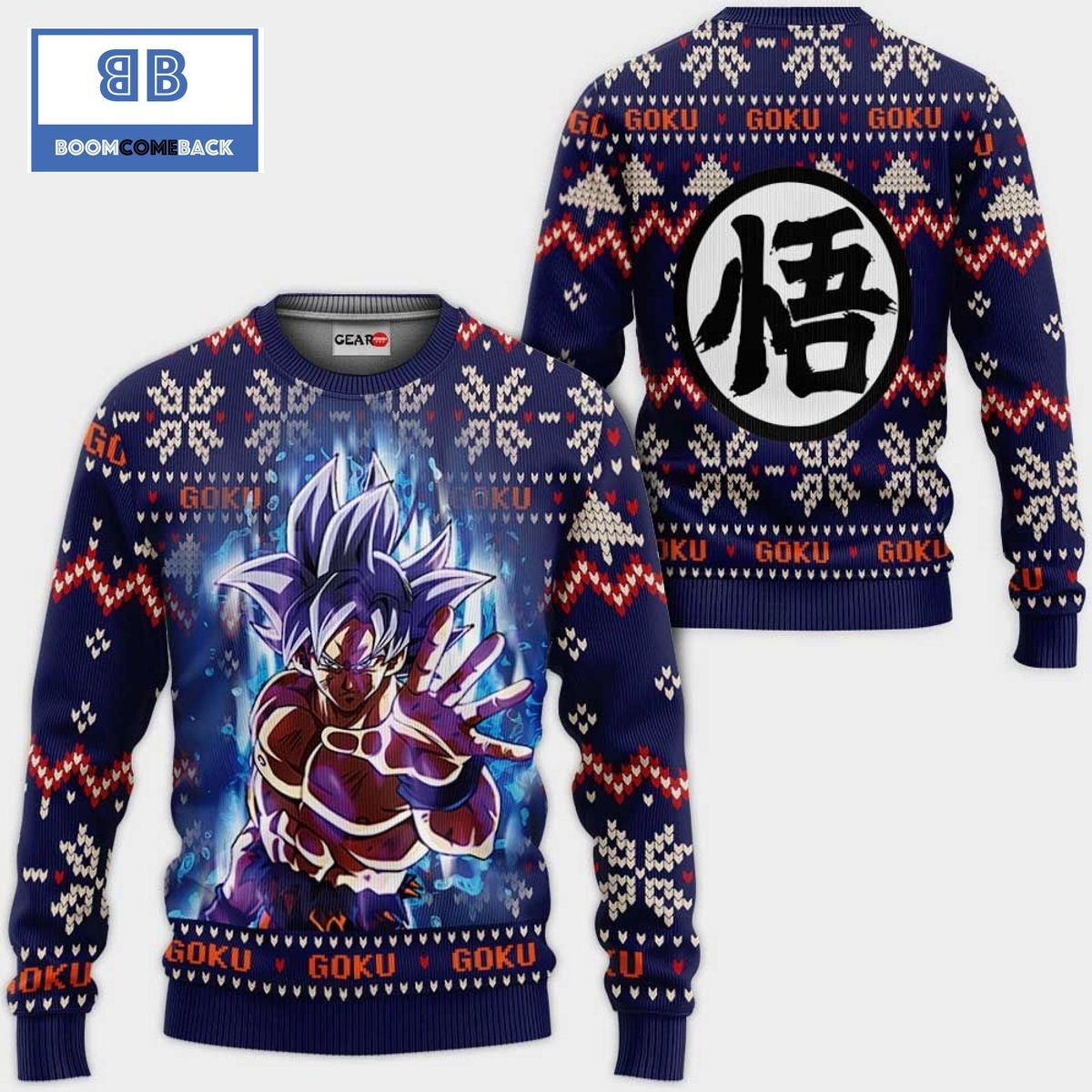 Goku Ultra Instinct Dragon Ball Anime Ugly Christmas Sweater