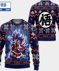 goku ultra instinct dragon ball anime ugly christmas sweater 4 OaEOB