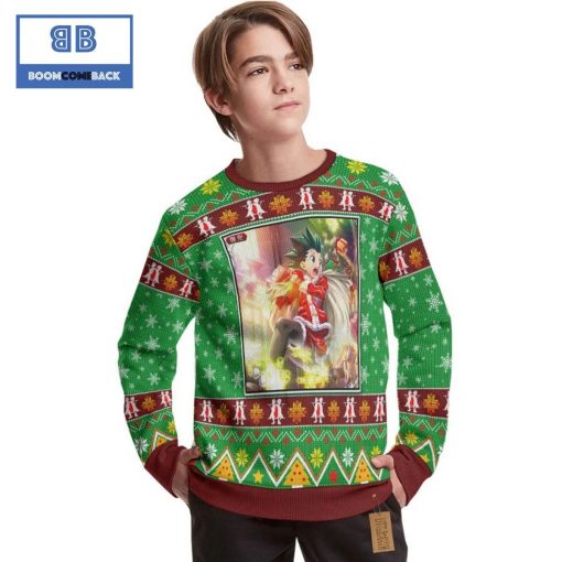 Gon Freecss Hunter x Hunter Anime Christmas Custom Knitted 3D Sweater