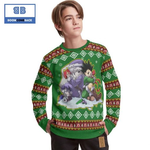Gon & Killua Hunter x Hunter Anime Christmas Custom Knitted 3D Sweater