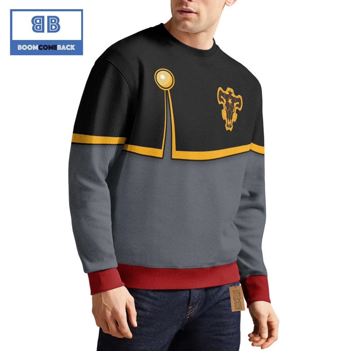 Gordon Agrippa Uniform Black Clover Anime 3D Sweater