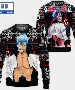grimmjow jaegerjaquez bleach anime ugly christmas sweater 2 C84oQ