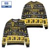 Guinness Beer Glass And Bottle Pattern Christmas 3D Sweater