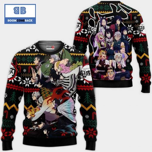 Hashira Team Kimetsu No Yaiba Anime Ugly Christmas Sweater