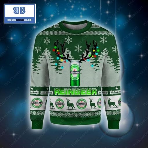 Heineken Reinbeer Christmas 3D Sweater