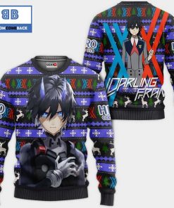 hiro code 016 darling in the franxx anime ugly christmas sweater 3 p2o0k