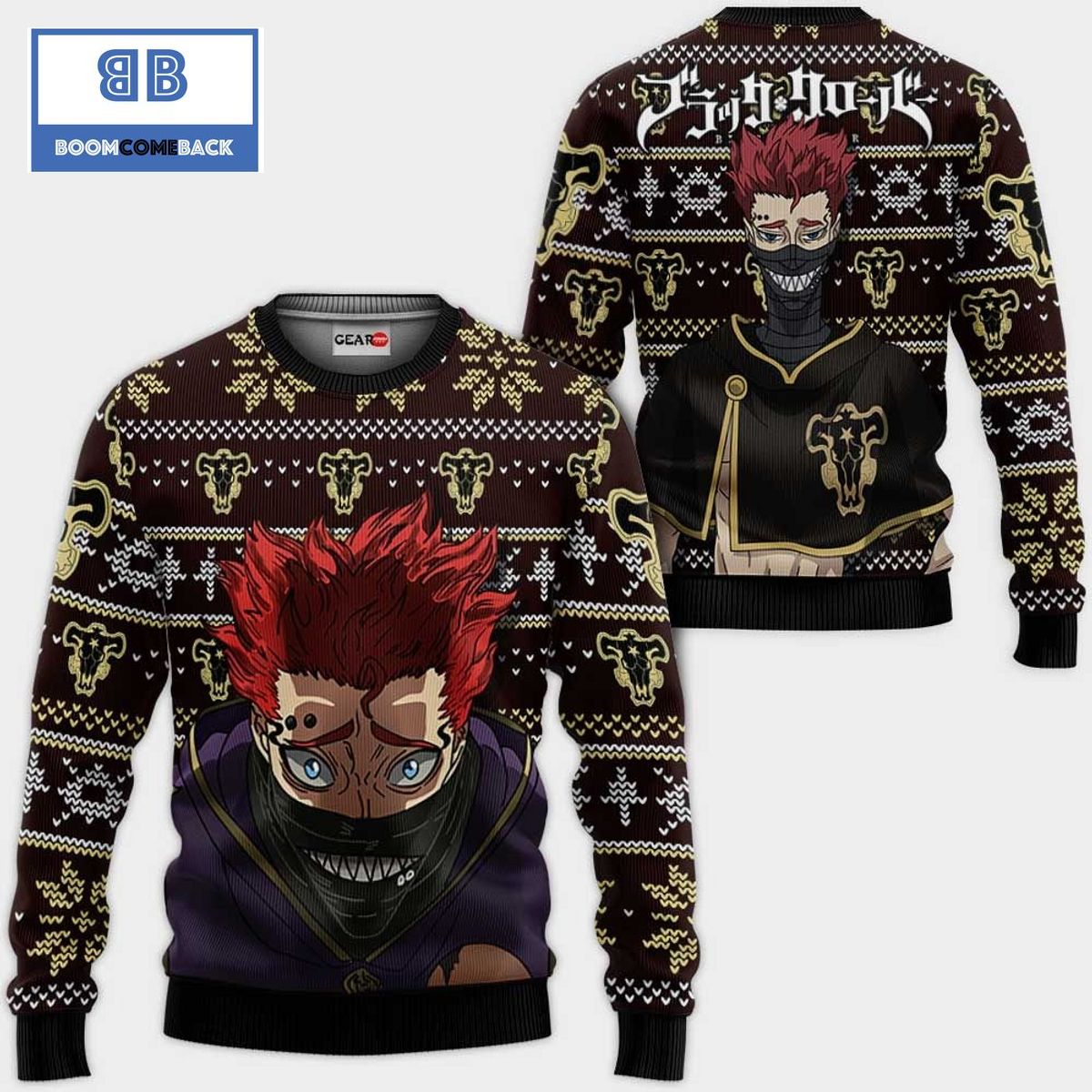 Ideale Zora Black Clover Anime Ugly Christmas Sweater
