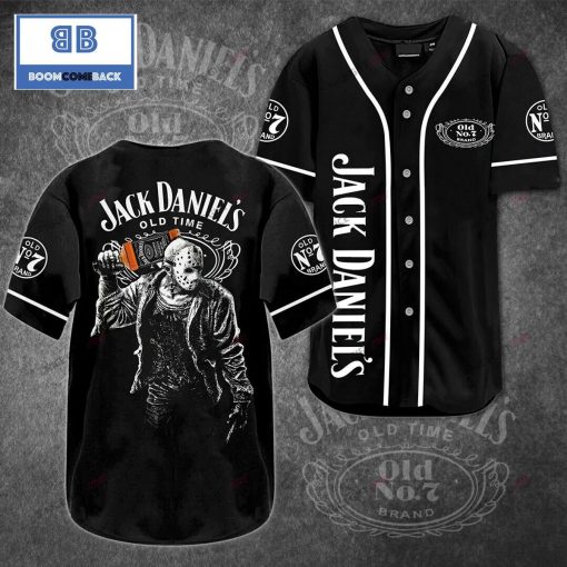 Jack Daniel Horror Halloween Black Baseball Jersey