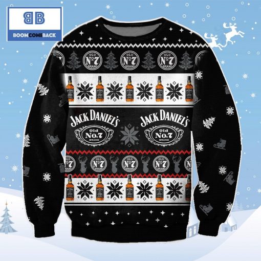 Jack Daniel Whisky Christmas 3D Sweater