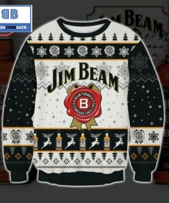 jim beam bourbon whisky christmas black 3d sweater 2 yZJZu