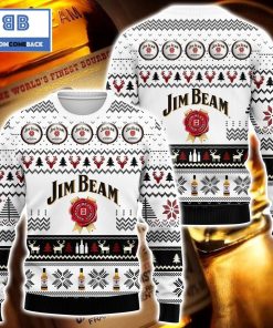 jim beam bourbon whisky christmas white 3d sweater 2 q5shz