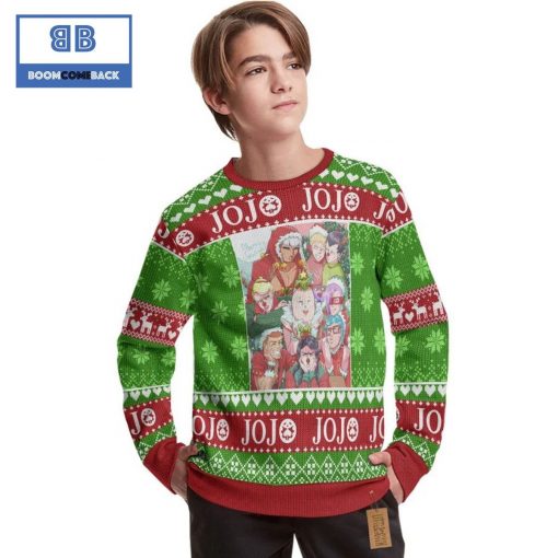 JoJo Bizarre Adventure Anime Christmas Custom Knitted 3D Sweater