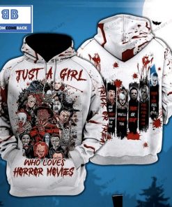 just a girl who loves horror movies custom name halloween 3d hoodie 2 LzTrC
