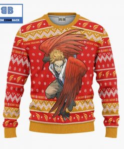 keigo takami my hero academia anime custom hawks knitted 3d sweater 4 Jabn0