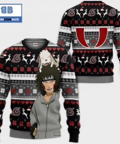 kiba naruto anime ugly christmas sweater 2 DSggr