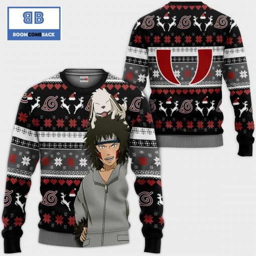 Kiba Naruto Anime Ugly Christmas Sweater