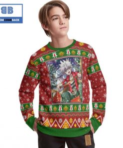 killua zoldyck hunter x hunter anime christmas custom knitted 3d sweater 2 YH7l5