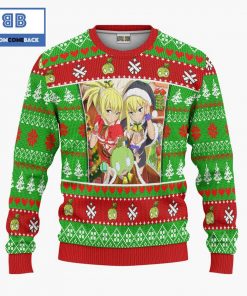 kohaku ruri and suika dr stone anime christmas custom knitted 3d sweater 3 FetTw