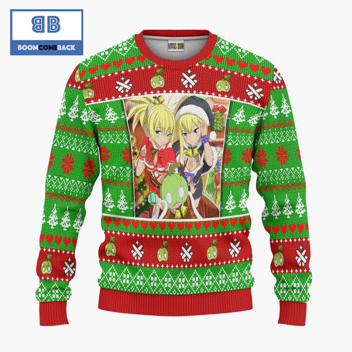 Kohaku Ruri And Suika Dr Stone Anime Christmas Custom Knitted 3D Sweater