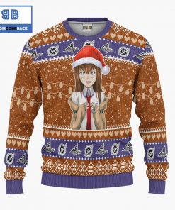 kurisu makise steins gate anime christmas custom knitted 3d sweater 4 heEYN