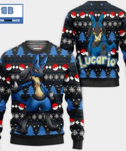 lucario pokemon anime christmas 3d sweater 2 87esy