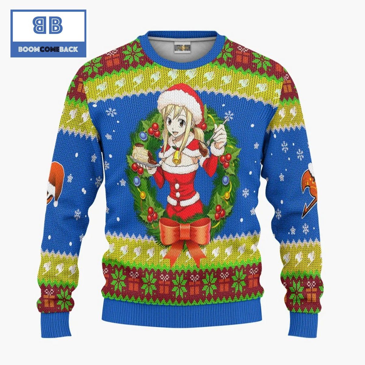 Lucy Heartfilia Fairy Tails Anime Christmas Custom Knitted 3D Sweater
