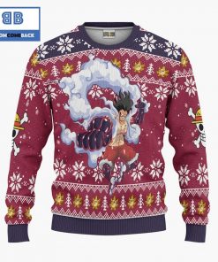 luffy snake man one piece anime christmas custom knitted 3d sweater 4 emN2P