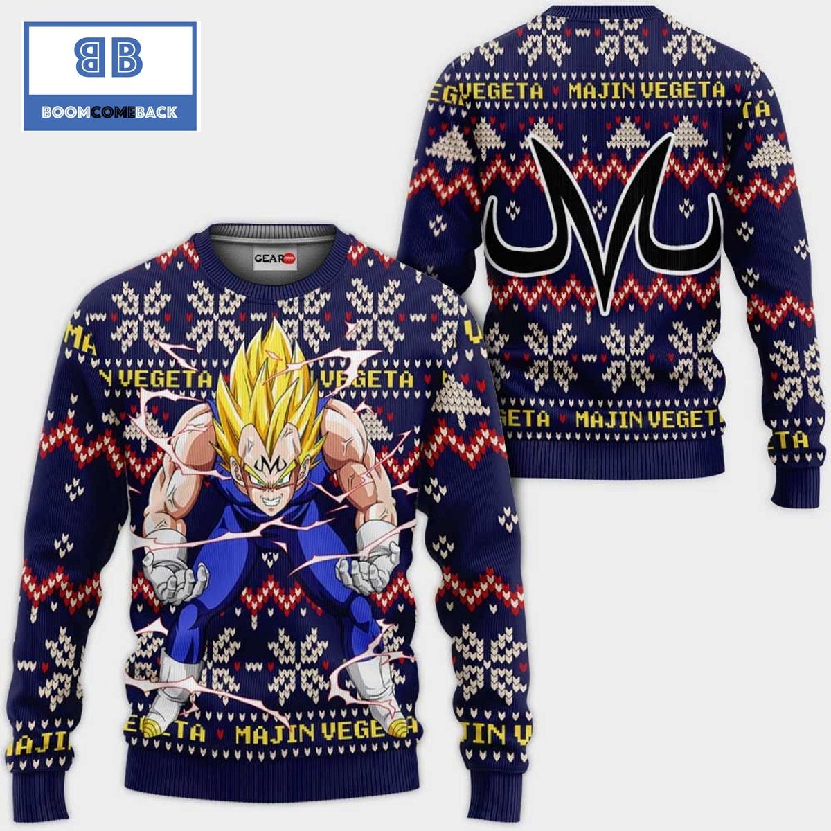 Majin Vegeta Dragon Ball Anime Ugly Christmas Sweater