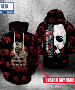 michael myers a real man will chase after you custom name halloween 3d hoodie 2 P2qQV