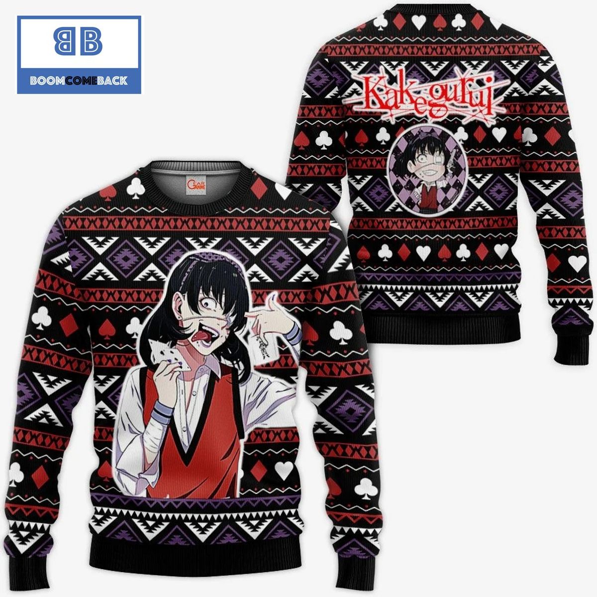Midari Ikishima Kakegurui Anime Ugly Christmas Sweater