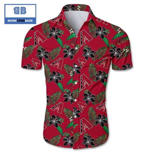 MLB Arizona Diamondbacks Tropical Flower Hawaiian Shirt
