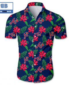 mlb atlanta braves tropical flower hawaiian shirt 2 27RVj