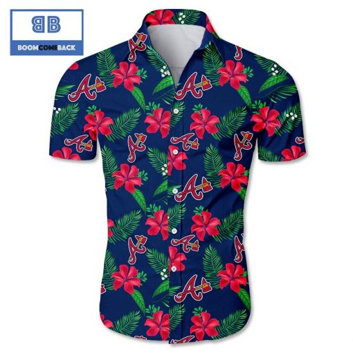 MLB Atlanta Braves Tropical Flower Hawaiian Shirt
