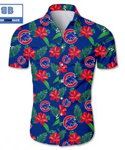 mlb chicago cubs tropical flower hawaiian shirt 2 dGYle