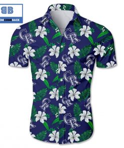 mlb colorado rockies tropical flower hawaiian shirt 2 eL0wC