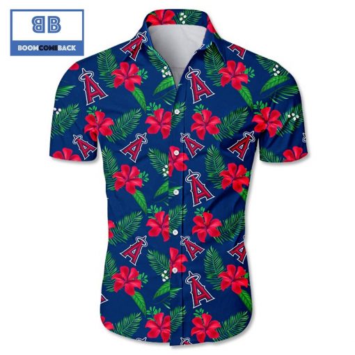 MLB Los Angeles Angels of Anaheim Tropical Flower Hawaiian Shirt
