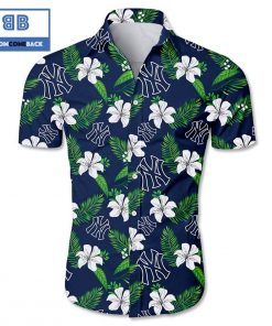 mlb new york yankees tropical flower hawaiian shirt 2 umqS5