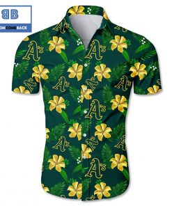 mlb oakland athletics tropical flower hawaiian shirt 2 Q8IYW