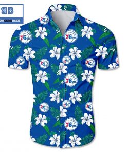 mlb philadelphia 76ers tropical flower hawaiian shirt 2 h7tYX