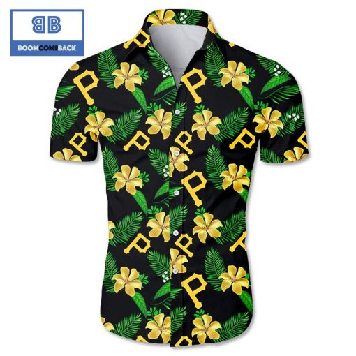 MLB Pittsburgh Pirates Tropical Flower Hawaiian Shirt