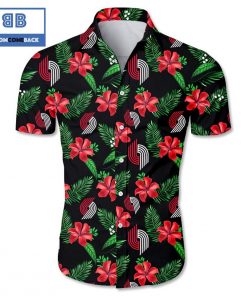 mlb portland trail blazers tropical flower hawaiian shirt 2 lbcd1