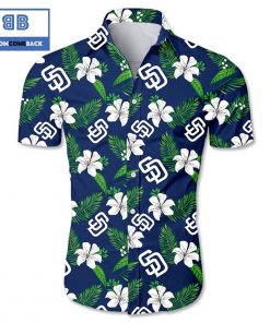 mlb san diego padres tropical flower hawaiian shirt 2 BiN2l