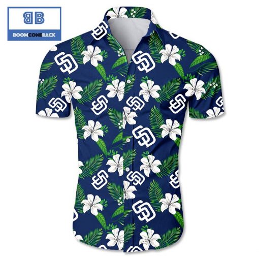 MLB San Diego Padres Tropical Flower Hawaiian Shirt