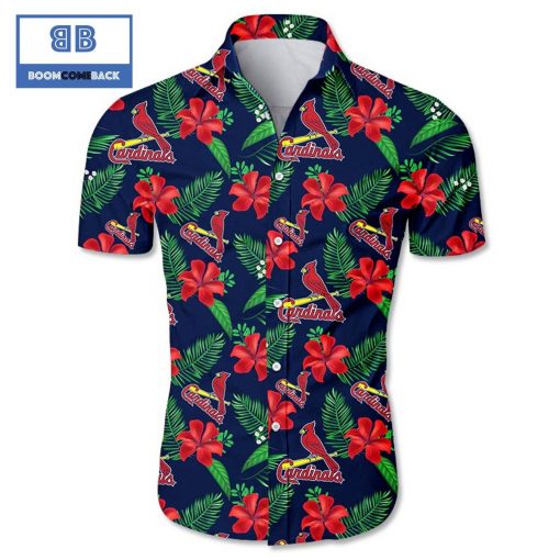 MLB St Louis Cardinals Tropical Flower Hawaiian Shirt