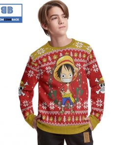 Monkey D Luffy One Piece Anime Christmas Custom Knitted 3D Sweater