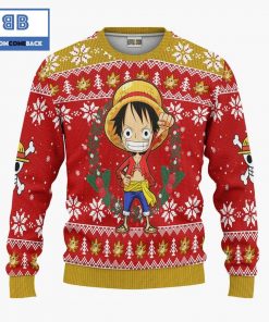 monkey d luffy one piece anime christmas custom knitted 3d sweater 3 tzcJa