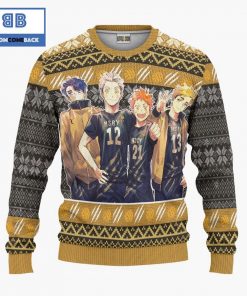 msby black jackals haikyuu anime custom knitted 3d sweater 3 pV7iJ
