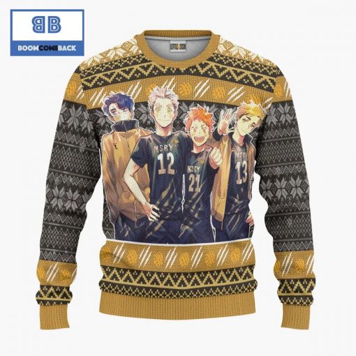 MSBY Black Jackals Haikyuu Anime Custom Knitted 3D Sweater